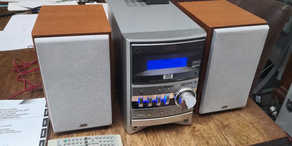 JVC UX-GD6 - micro component system radio cd dvd stereoketen, Enlèvement ou Envoi, Haut-parleurs, Utilisé, Micro chaîne