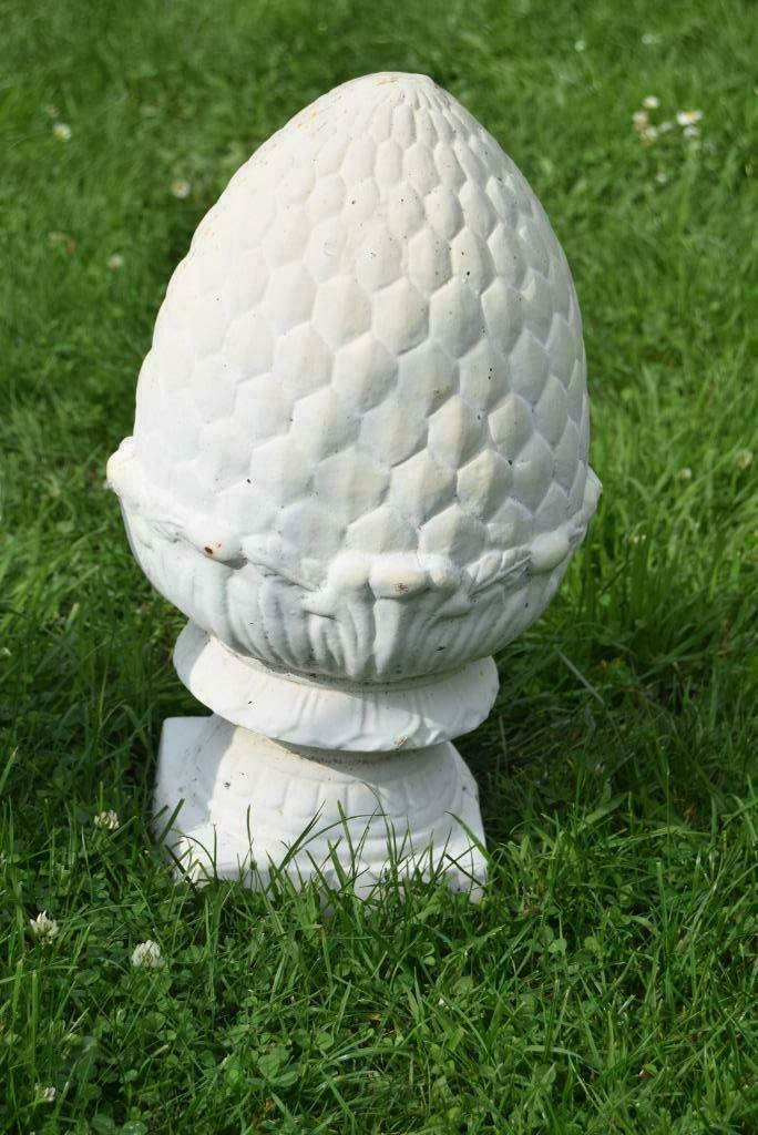 Pommes de pin en fonte ,têtes de pilastre en fonte (la paire, Jardin & Terrasse, Enlèvement ou Envoi, Neuf