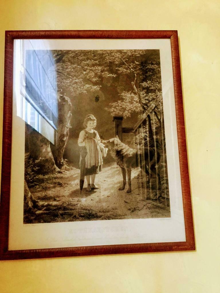 2 Prachtige oude kaders  Assepoester en Roodkapje 40€/ stuk, Enlèvement, Moins de 50 cm, 50 à 75 cm, Utilisé