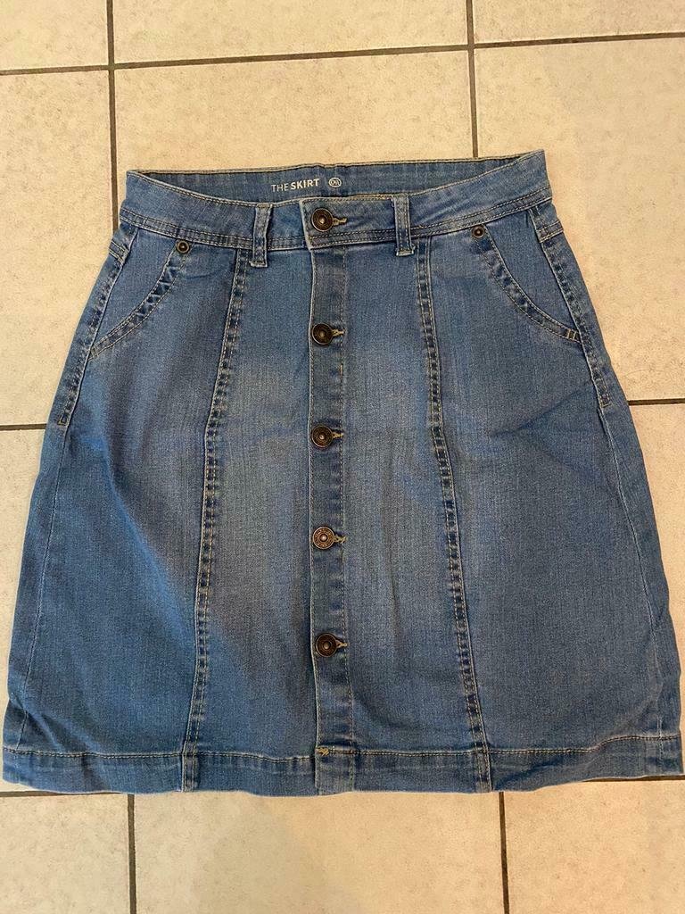 Jupe en jean bleu Yessica taille 34/36 état impeccable, Enlèvement ou Envoi, Comme neuf, Bleu, Yessica