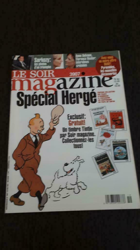 Le soir magazine spécial hergé, Collections, Enlèvement, 1980 à nos jours, Journal ou Magazine