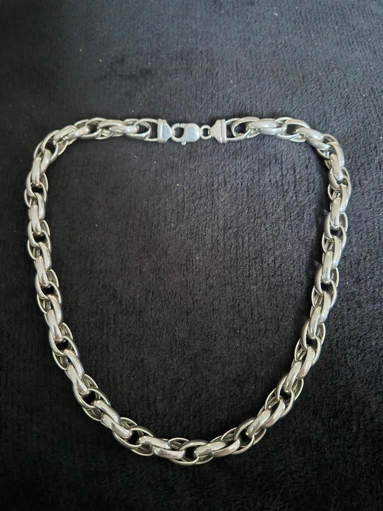 Zilveren halsketting in zilver 925, Enlèvement ou Envoi, Comme neuf, Argent, Argent