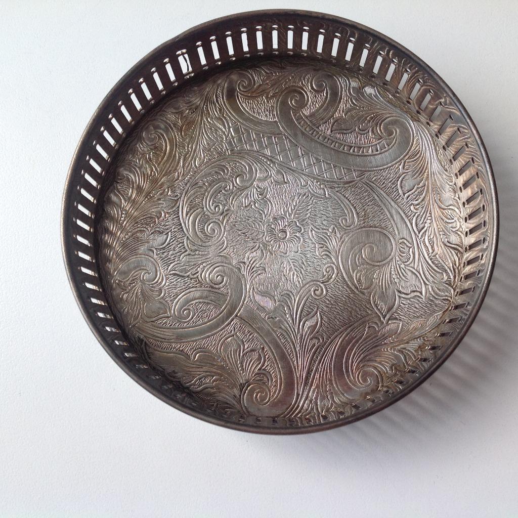 Plat anglais en argent (11,5 cm - 3 cm de hauteur), Enlèvement ou Envoi, Argent