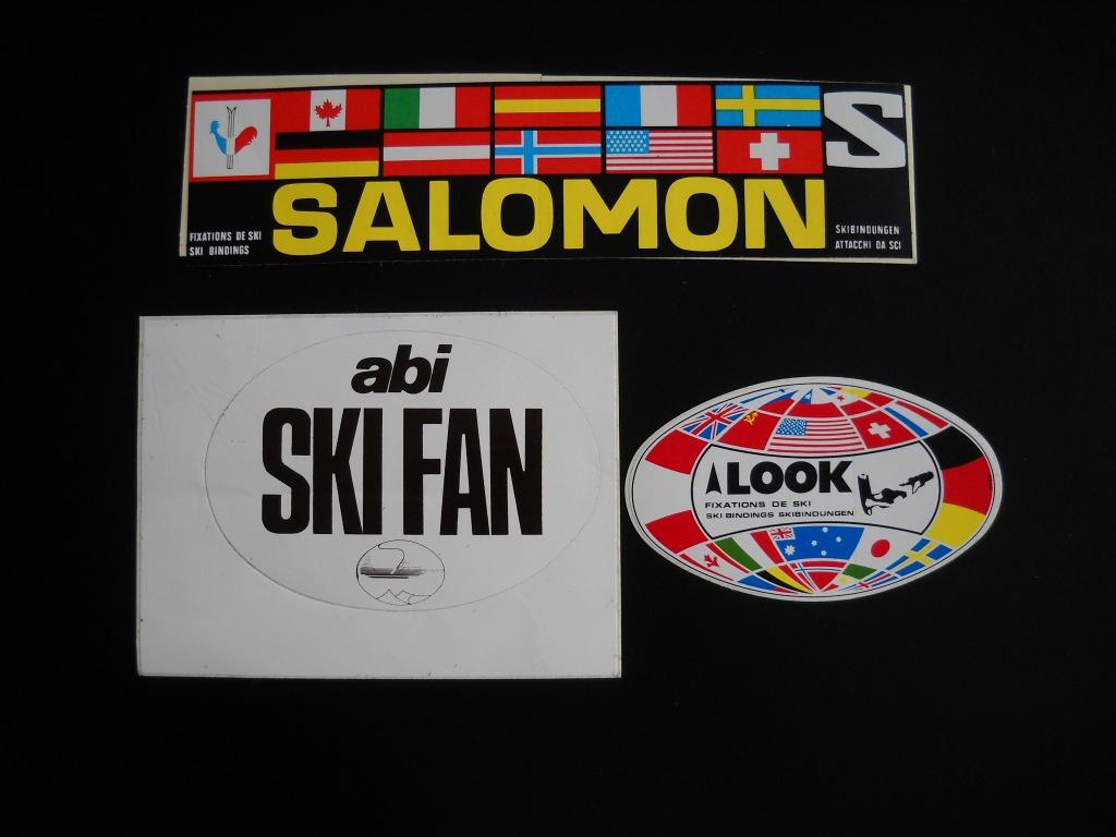 3 stickers thema ski merken, skiën, Ophalen of Verzenden, Nieuw, Sport