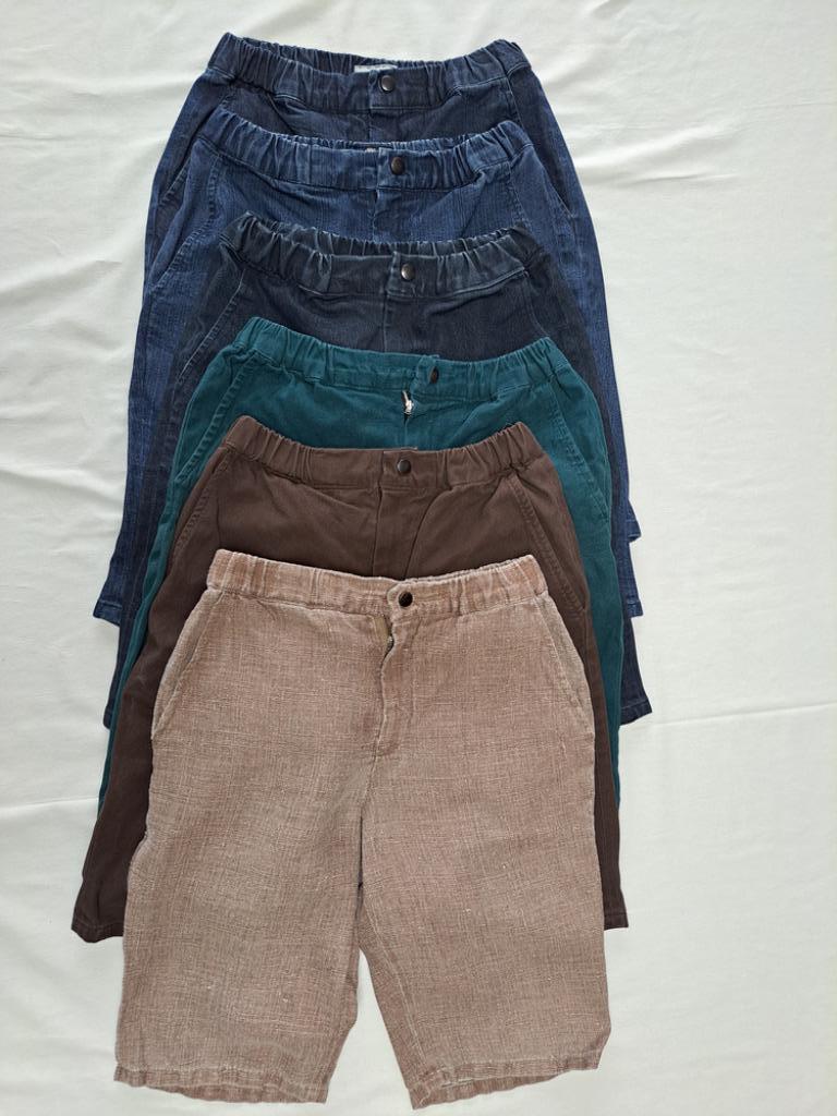 Zes zelfgemaakte bermuda’s maat 170, Broek, Gebruikt, Zelfgemaakt, Ophalen of Verzenden