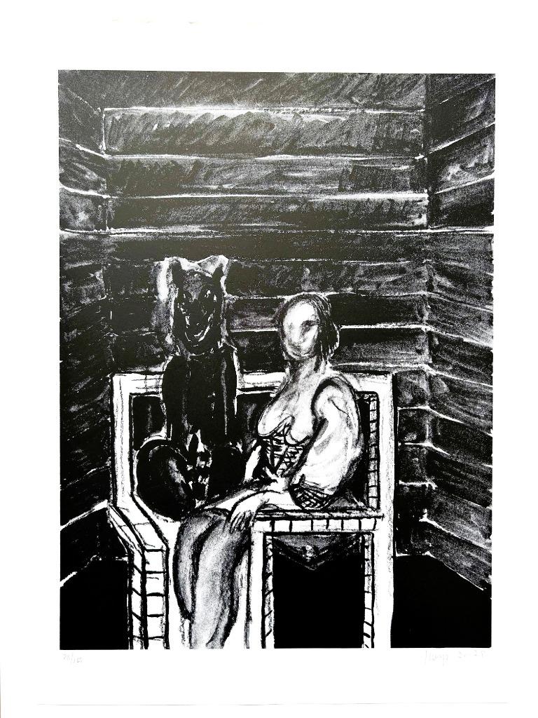 YVAN THEYS - Sérigraphie/Panthère noire - 63 x 44 cm, Antiquités & Art, Art | Lithographies & Sérigraphies, Envoi