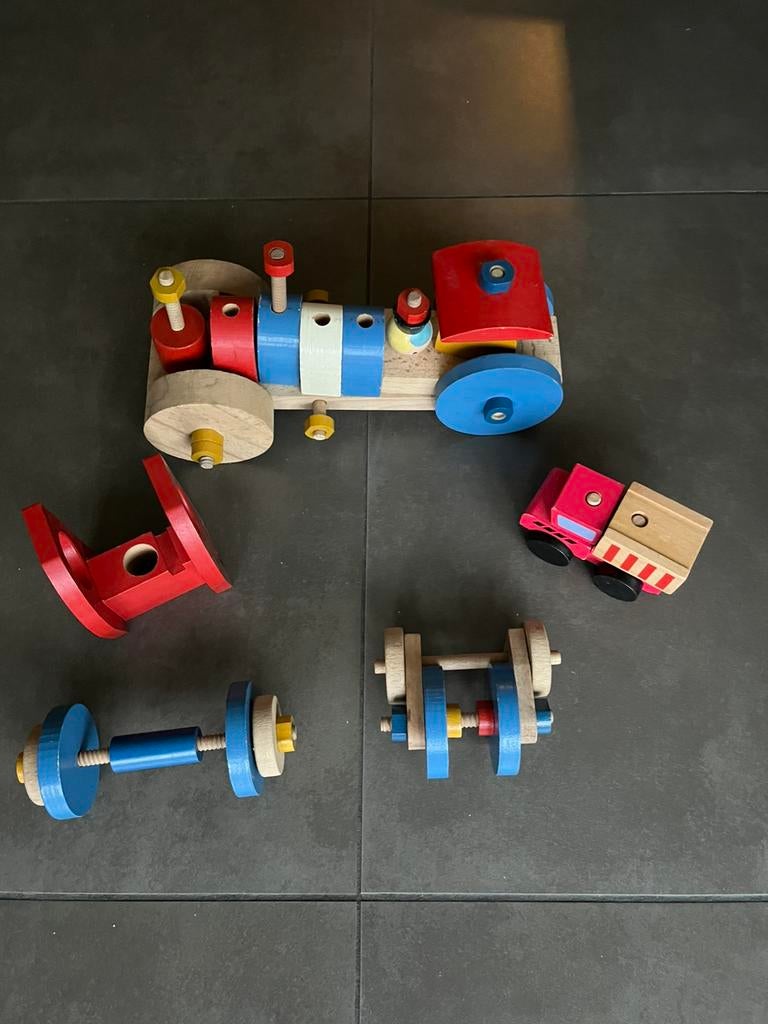 Houten speelgoed., Kinderen en Baby's, Speelgoed |Speelgoedvoertuigen, Ophalen, Gebruikt