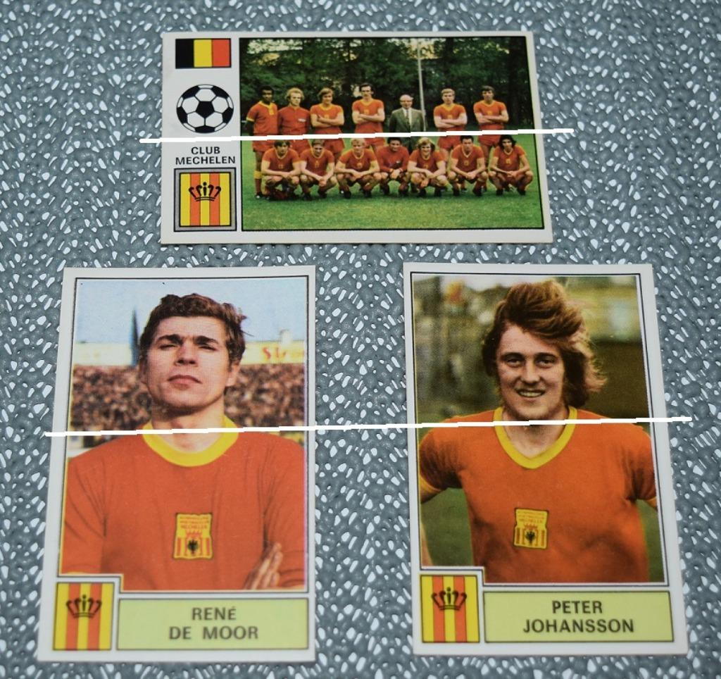 Panini/Football 1972 - 73/KV Mechelen/3 autocollants, Envoi, Comme neuf, Affiche, Image ou Autocollant