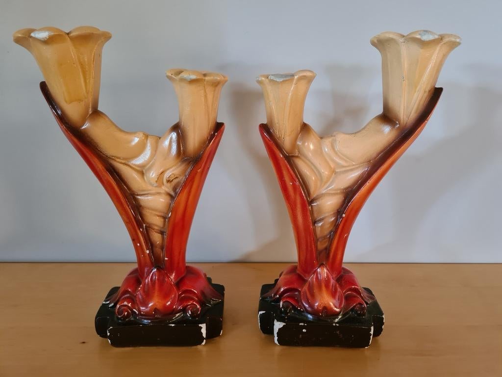 Antieke kandelaars Arnova nr 209 te koop in Balen, Antiek en Kunst, Ophalen, Overige materialen