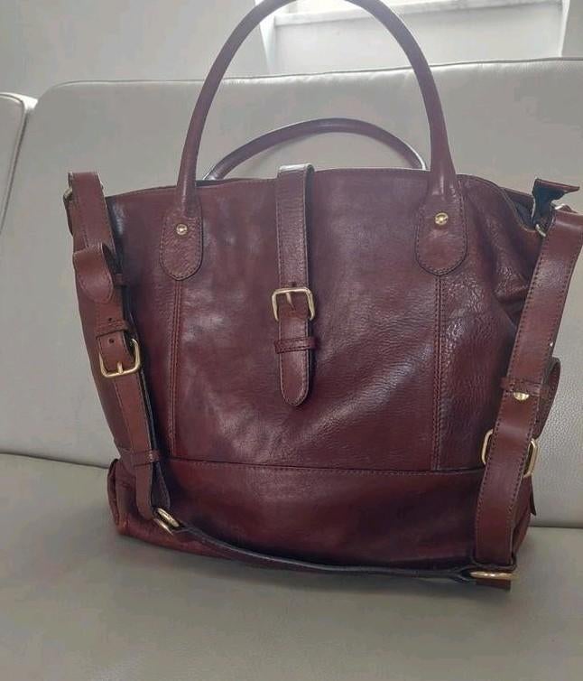 Lederen handtas van MASSIMO DUTTI!!, Ophalen of Verzenden, Handtas
