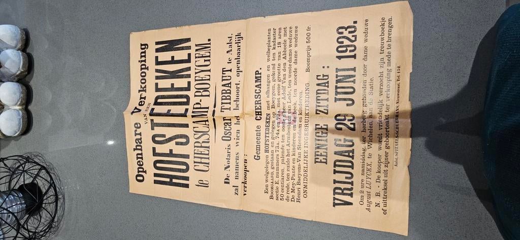 Affiche, Ophalen