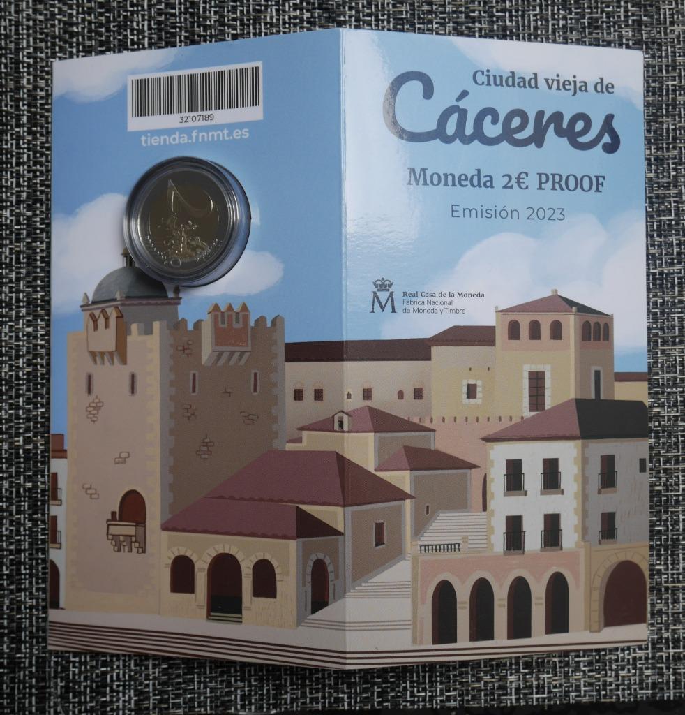 2 euros Espagne 2023 BE Proof Caceres, Enlèvement ou Envoi, Espagne, 2 euros, Série