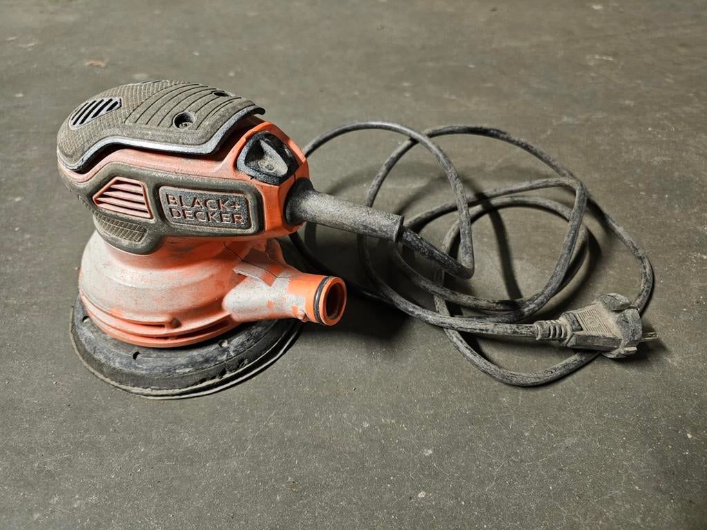 Black decker schuurmachine, Enlèvement ou Envoi, Comme neuf, Moins de 600 watts, Ponceuse circulaire