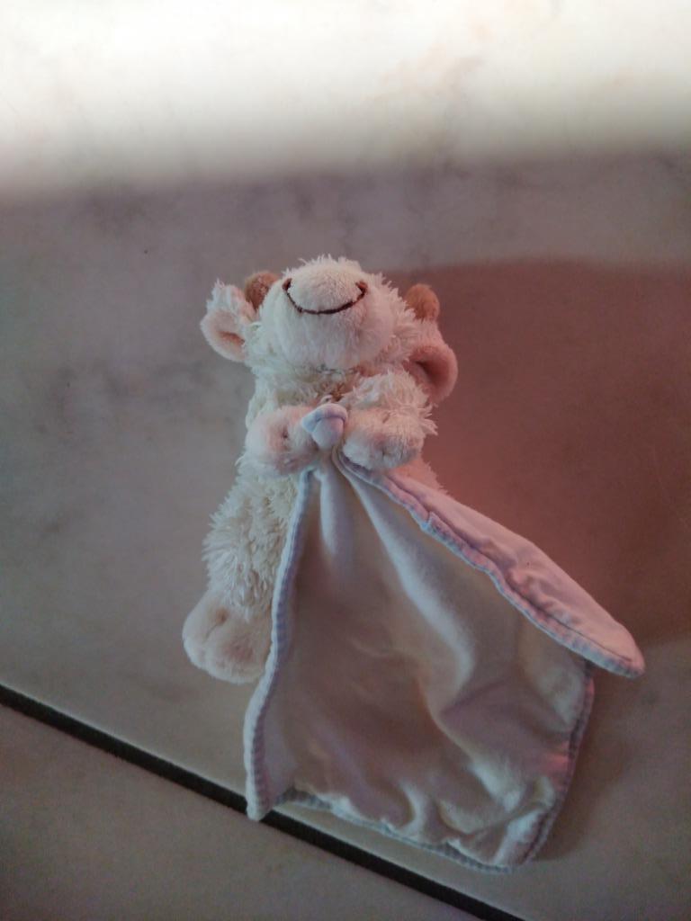 knuffeldoekje lagallera koe(doos doekje(0324), Enlèvement ou Envoi, Neuf, Vache