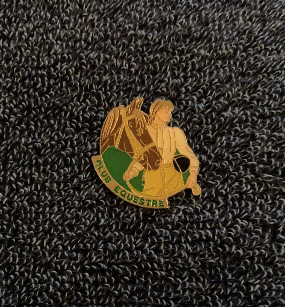 PIN - CLUB EQUESTRE - CHEVAUX, Envoi, Comme neuf, Autres sujets/thèmes, Insigne ou Pin's