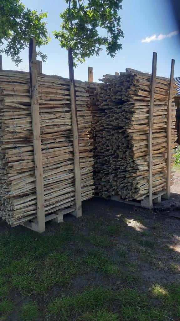 Kastanje en Robinia hekwerk Kippenhoeve Arendonk, Ophalen of Verzenden, Zo goed als nieuw, Hout