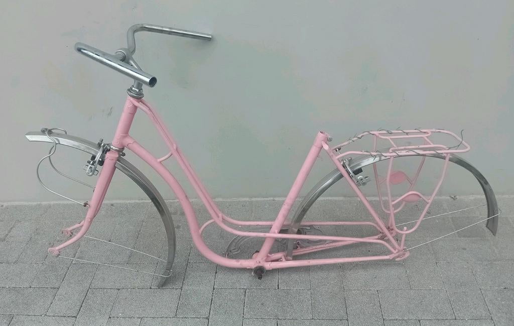 Frame retro damesfiets, Fietsen en Brommers, Fietsonderdelen, Gebruikt, Frame, Ophalen