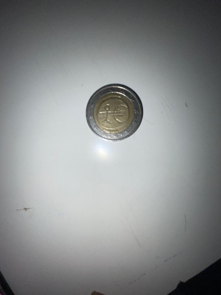 2 euro munt stickman, Ophalen of Verzenden, Metaal, Losse munt