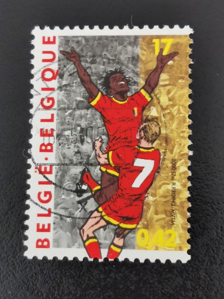 Belgie 2000 - sport - Europees Kampioenschap voetbal, Postzegels en Munten, Ophalen of Verzenden, Gestempeld, Sport