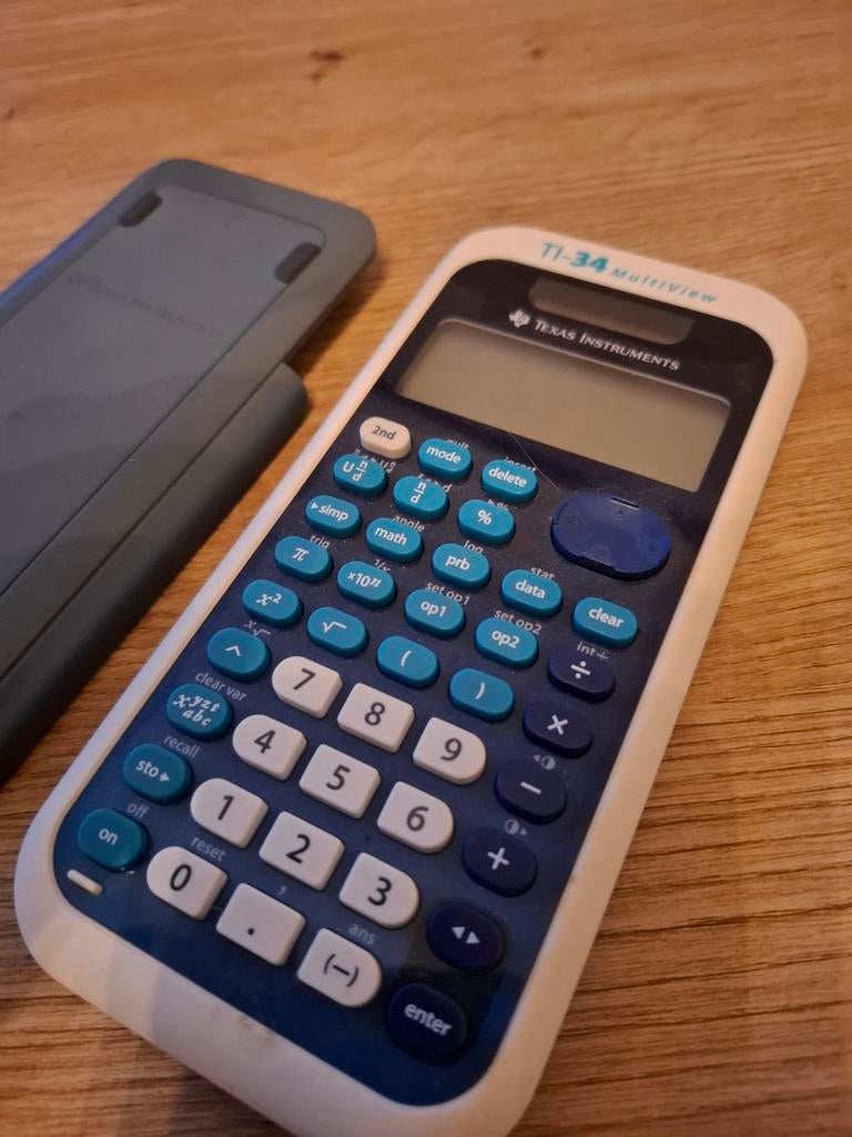 Texas Instruments TI-34 MultiView rekenmachine, Ophalen of Verzenden, Grafische rekenmachine, Gebruikt