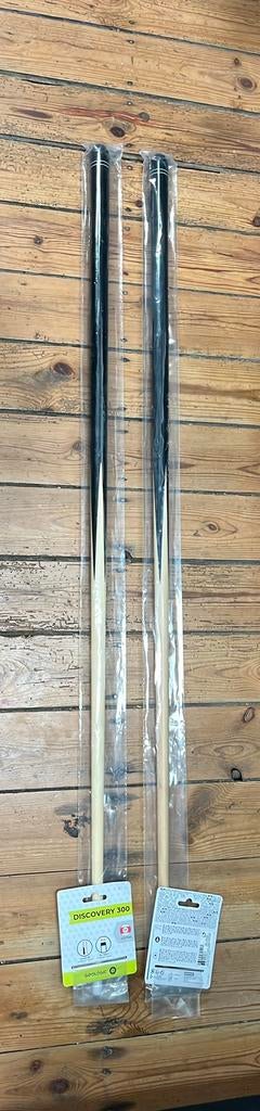 Lot de 2 queues de billard Decathlon, Enlèvement, Neuf