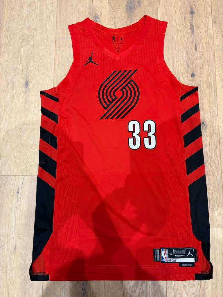 Game Worn NBA jersey van Toumani Camara (zie omschrijving), Sport en Fitness, Ophalen, Gebruikt