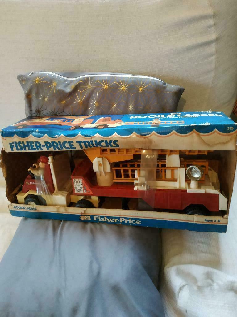 Fisher Price Brandweerwagen nr 319 Vintage, Ophalen of Verzenden, Zo goed als nieuw