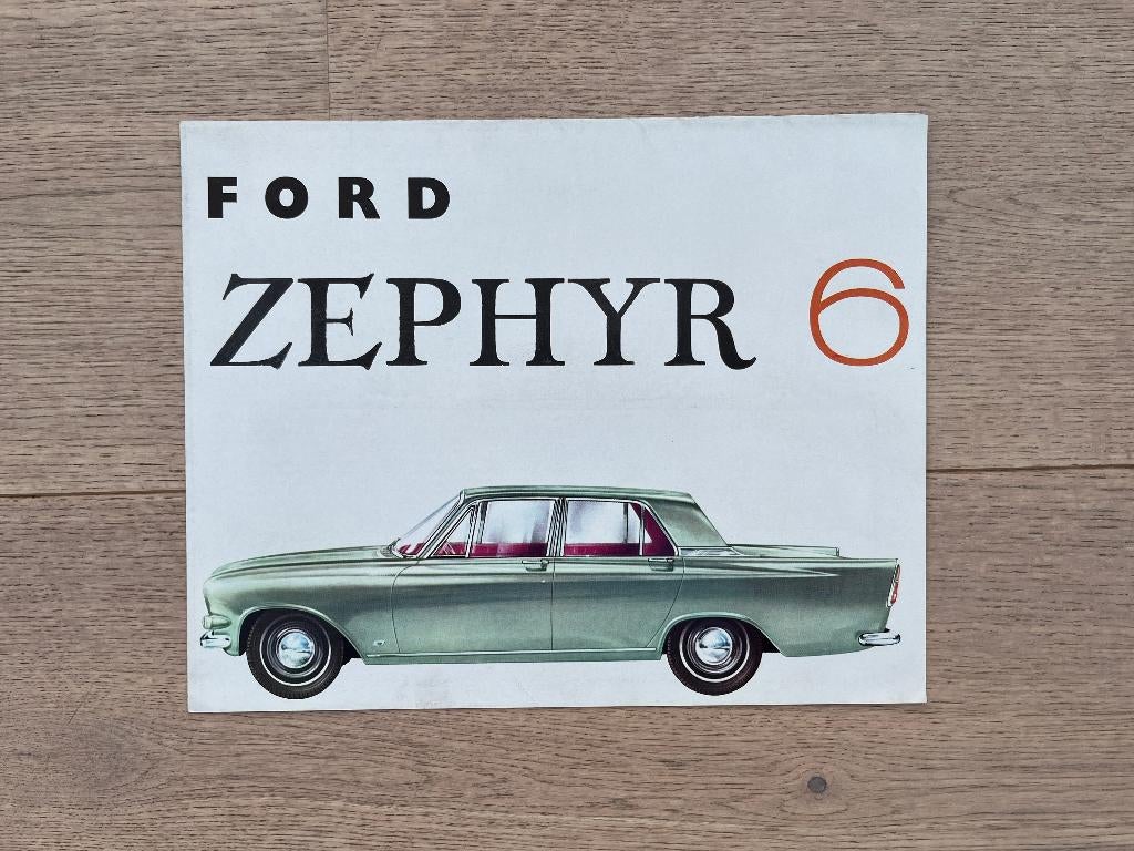 FORD ZEPHYR 4 & FORD ZEPHYR 6 FOLDERS, Ophalen of Verzenden, Ford