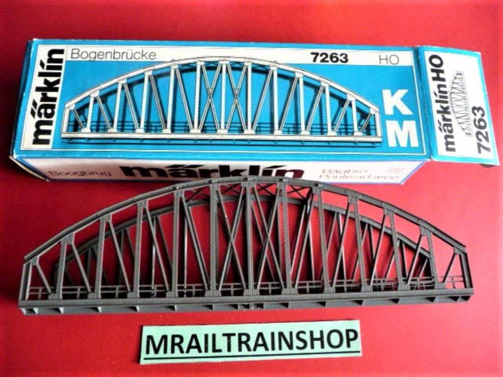 7263 MARKLIN HO - BOOGBRUG (B2500439), Jg01618@telenet.be, Gelijkstroom of Wisselstroom, Marklin, Rails