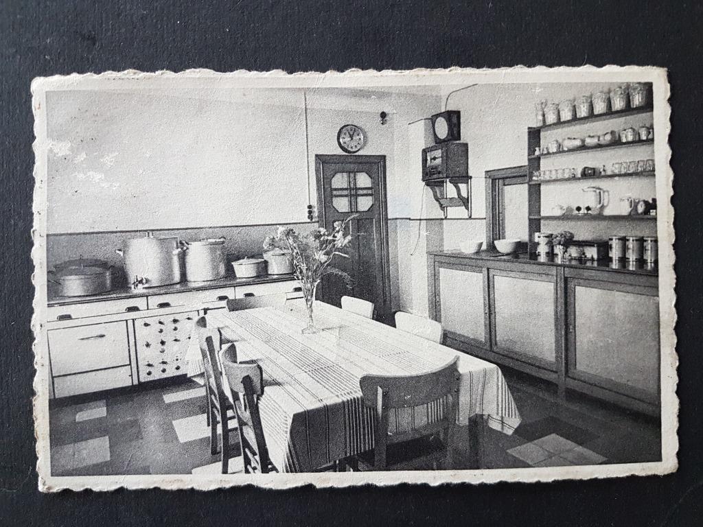 Postkaart Koksijde Coxyde Colonies EPM Fr Sebrechts Cuisine, Envoi, 1940 à 1960, Affranchie, Flandre Occidentale