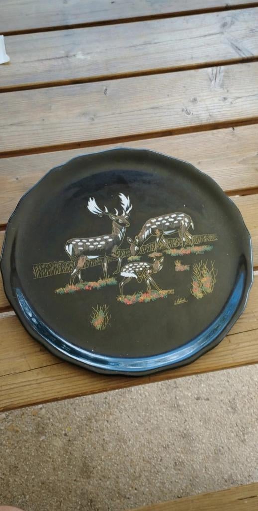 Plat faïencerie Longwy, Antiquités & Art, Antiquités | Céramique & Poterie, Enlèvement ou Envoi