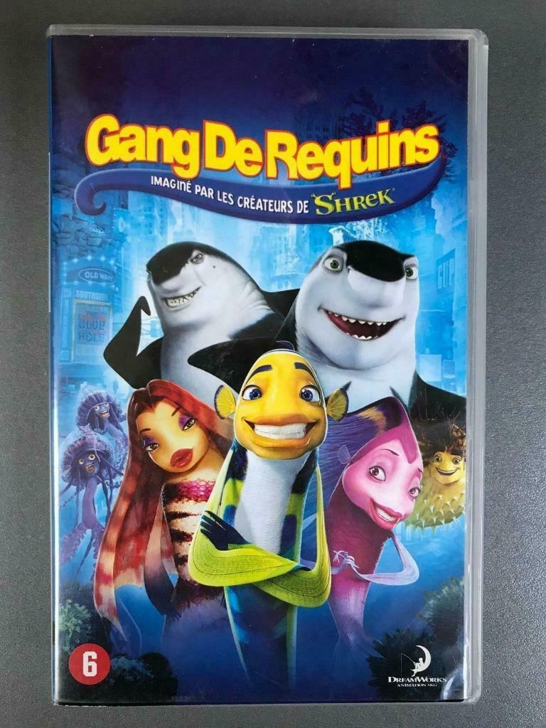 VHS Gang de requins, Enlèvement ou Envoi, Dessin animé, Tous les âges, Utilisé
