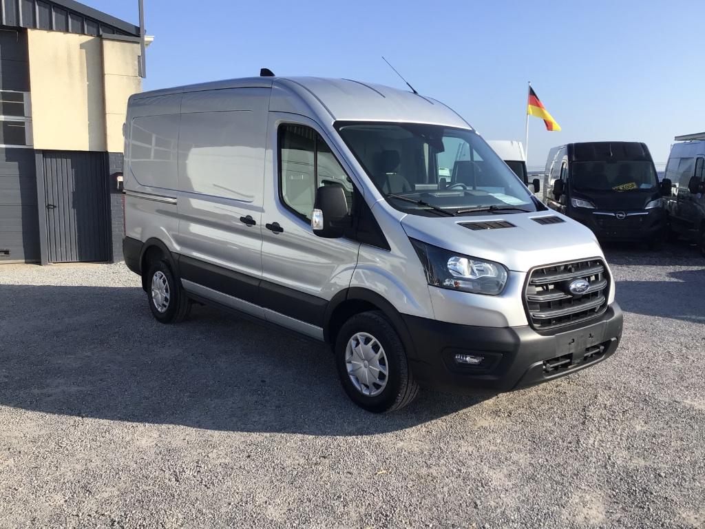 ford transit l2h2 130pk 2023 10km 32950e ex, Argent ou Gris, Euro 6, 3 places, Boîte manuelle
