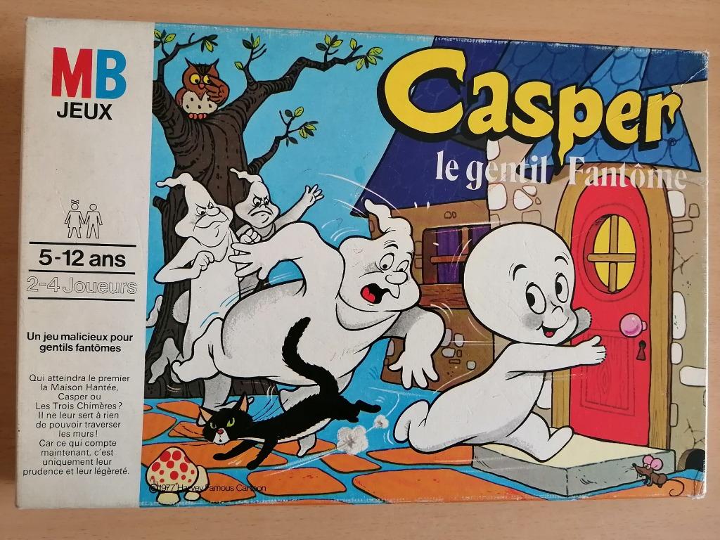 Jeu Vintage MB Casper Le gentil fantôme - 1977, Ophalen of Verzenden