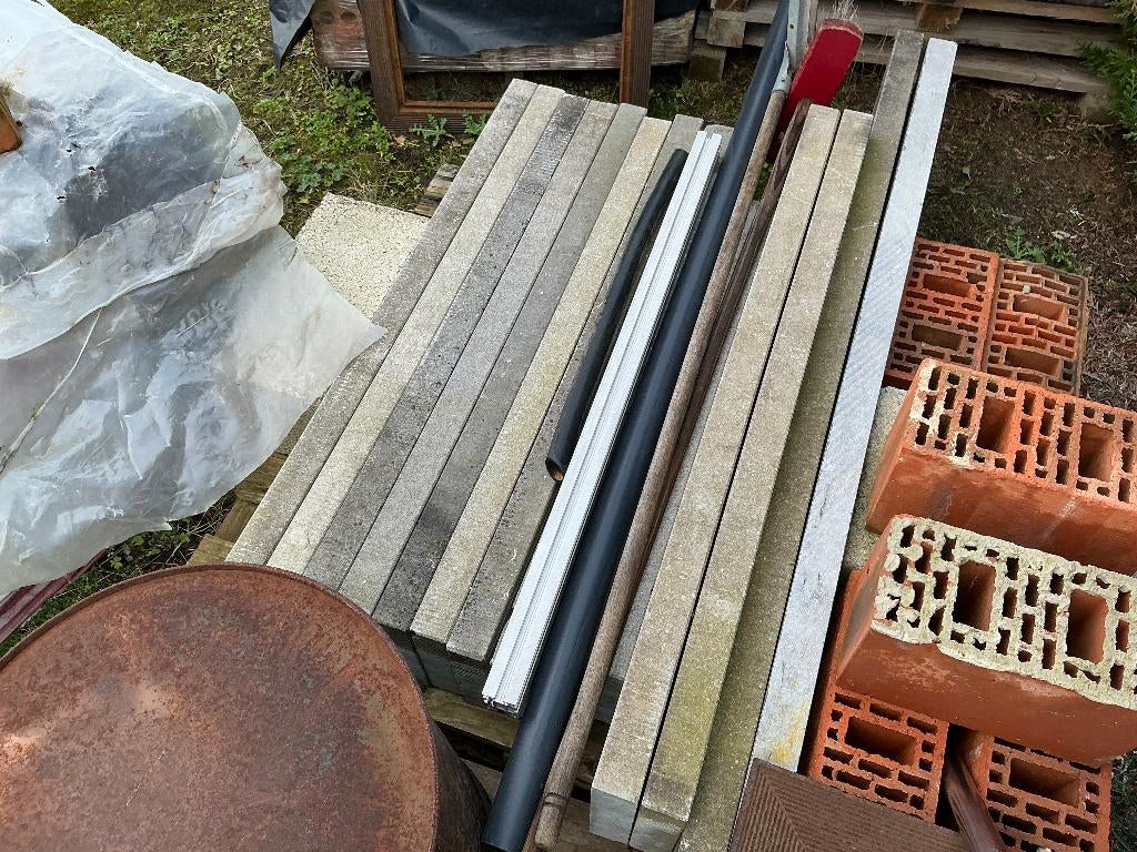 Arduinen dorpels Belgisch arduin - diverse formaten, Ophalen, Gebruikt, Overige typen, 5 tot 10 m²