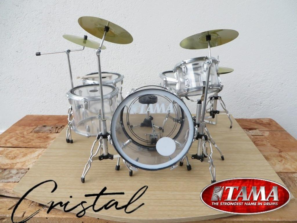 Miniatuur DRUMSTEL TAMA CRISTAL FIBERGLASS LUXE UITVOERING, Enlèvement ou Envoi, Neuf, Instrument ou Accessoires