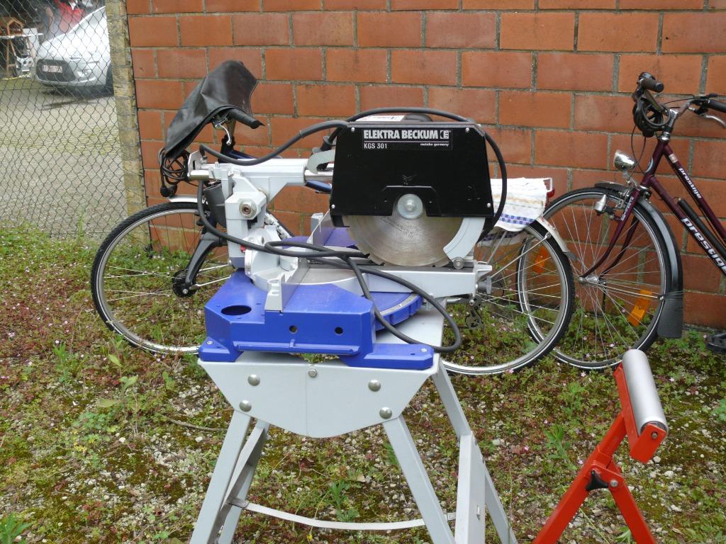 verstekzaag, Doe-het-zelf en Bouw, Elektra Beckum, 600 tot 1200 watt, Ophalen of Verzenden, Zo goed als nieuw