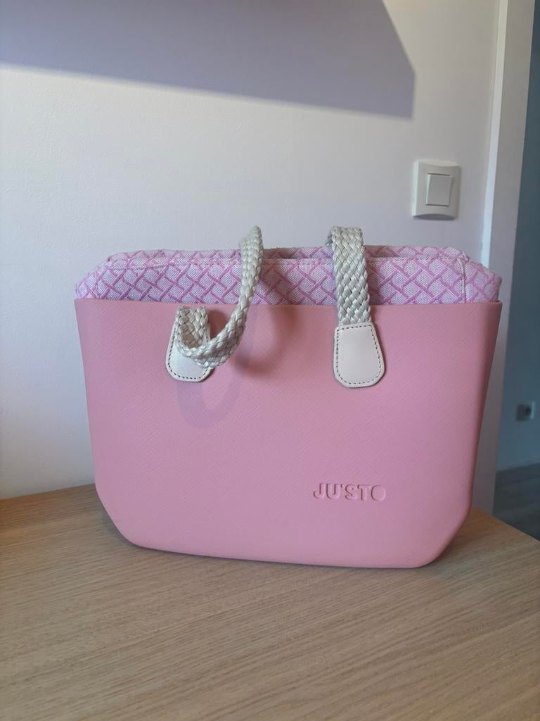Handtas justo, Ophalen, Zo goed als nieuw, Roze, Handtas