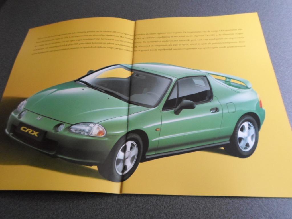Brochure de la Honda CRX 3G 1993, Livres, Enlèvement ou Envoi, Honda