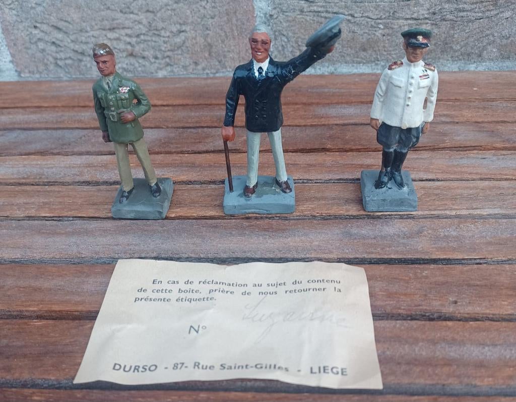 Originele 1945/1946 Durso Luik figuren WW2., Ophalen of Verzenden