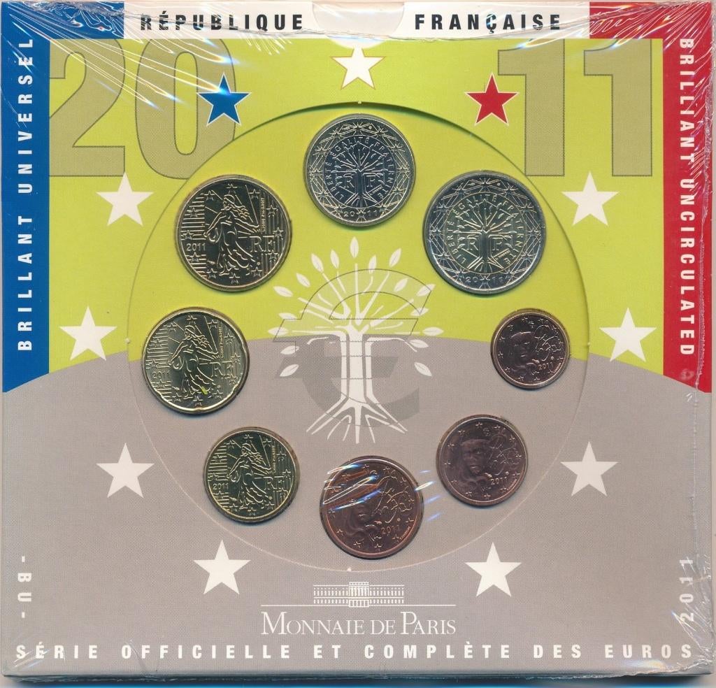 pieces euros, Ophalen of Verzenden, Frankrijk, Setje