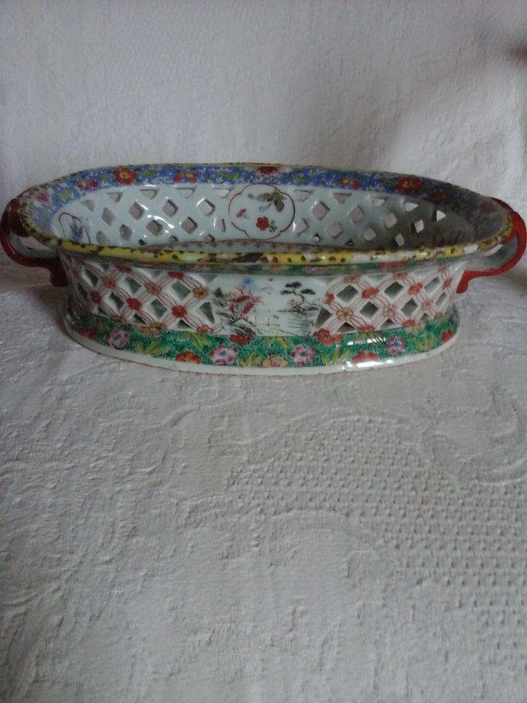 Opengewerkte mand Chinees Qianlong porselein periode 1780, Ophalen of Verzenden