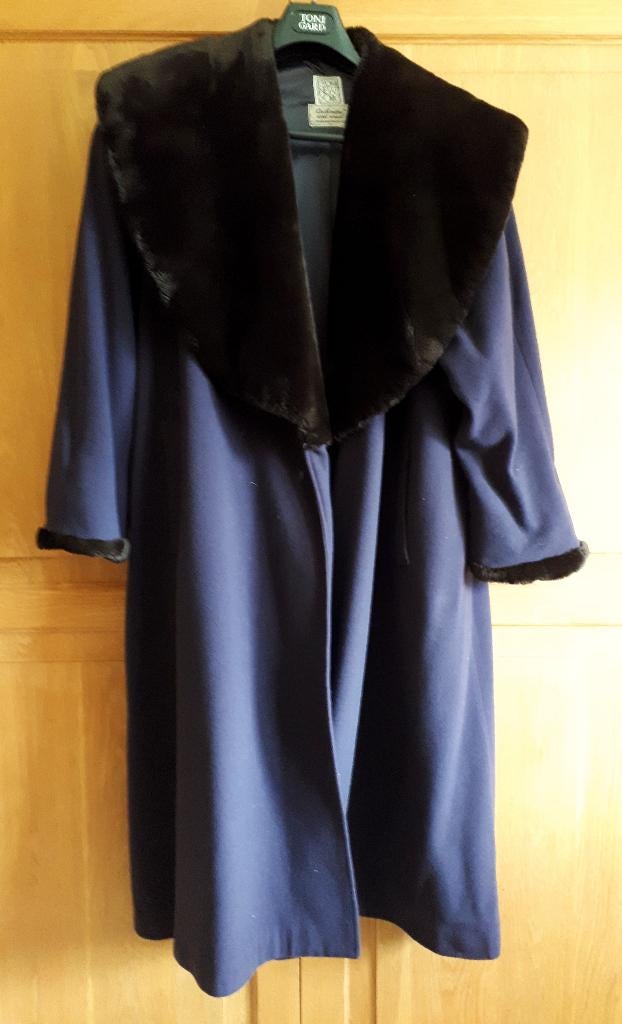 Blauwe jas voor dames, Ophalen, Zo goed als nieuw, Maat 46/48 (XL) of groter, Blauw