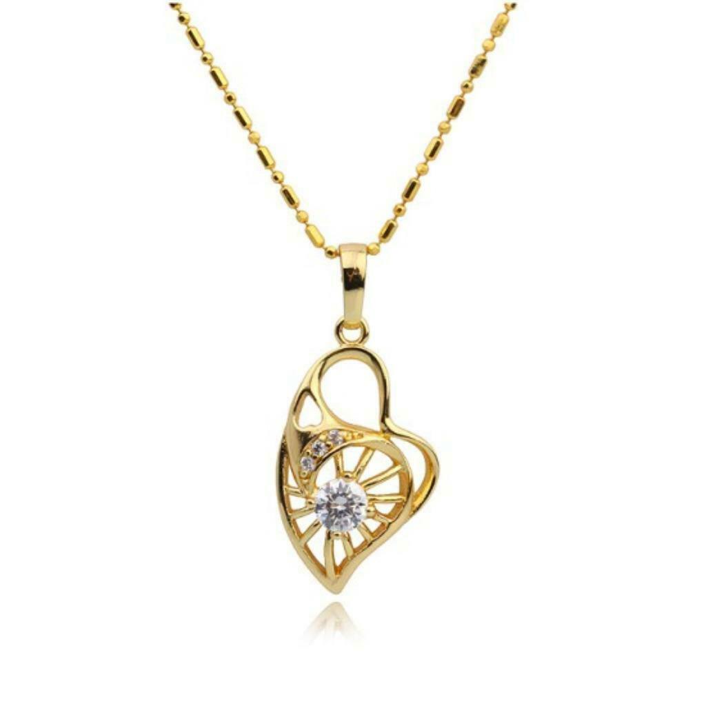 Pendentif Coeur + Chaine Neuf N° 309BL, Bijoux, Sacs & Beauté, Neuf, Or, Autres matériaux, Cœur