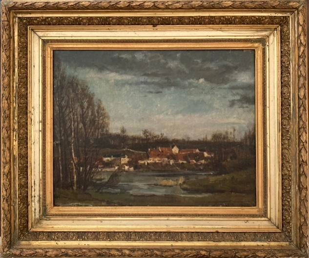Tableau 19em siècle, ancien..à l’huile sur panneau de bois, Antiquités & Art, Enlèvement