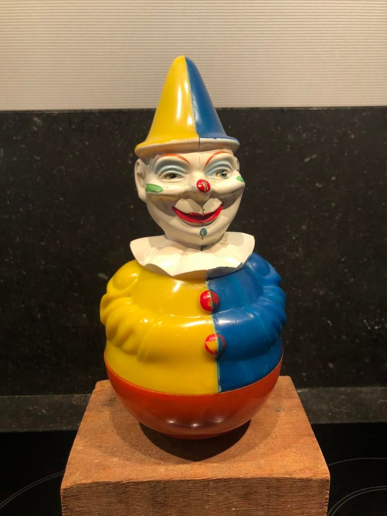 vintage ROLY POLY CLOWN by rolly toys DGM  70's, Enlèvement ou Envoi