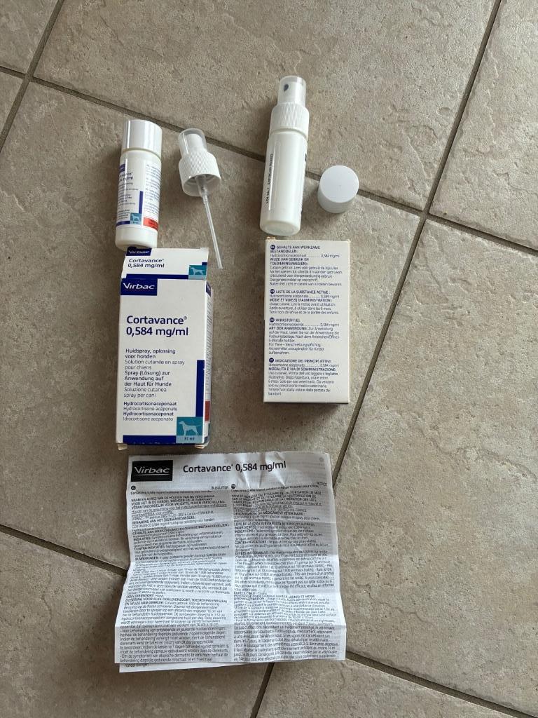 Solution cutanée en spray pour chien Cortavance de Virbac, Ophalen, Nieuw