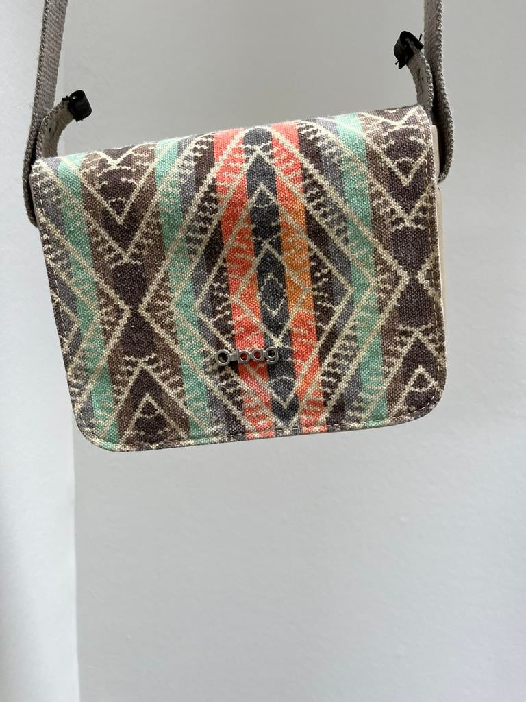 O bag pocket, Handtassen en Accessoires, Tassen | Damestassen, Ophalen of Verzenden, Gebruikt, Beige, Schoudertasje