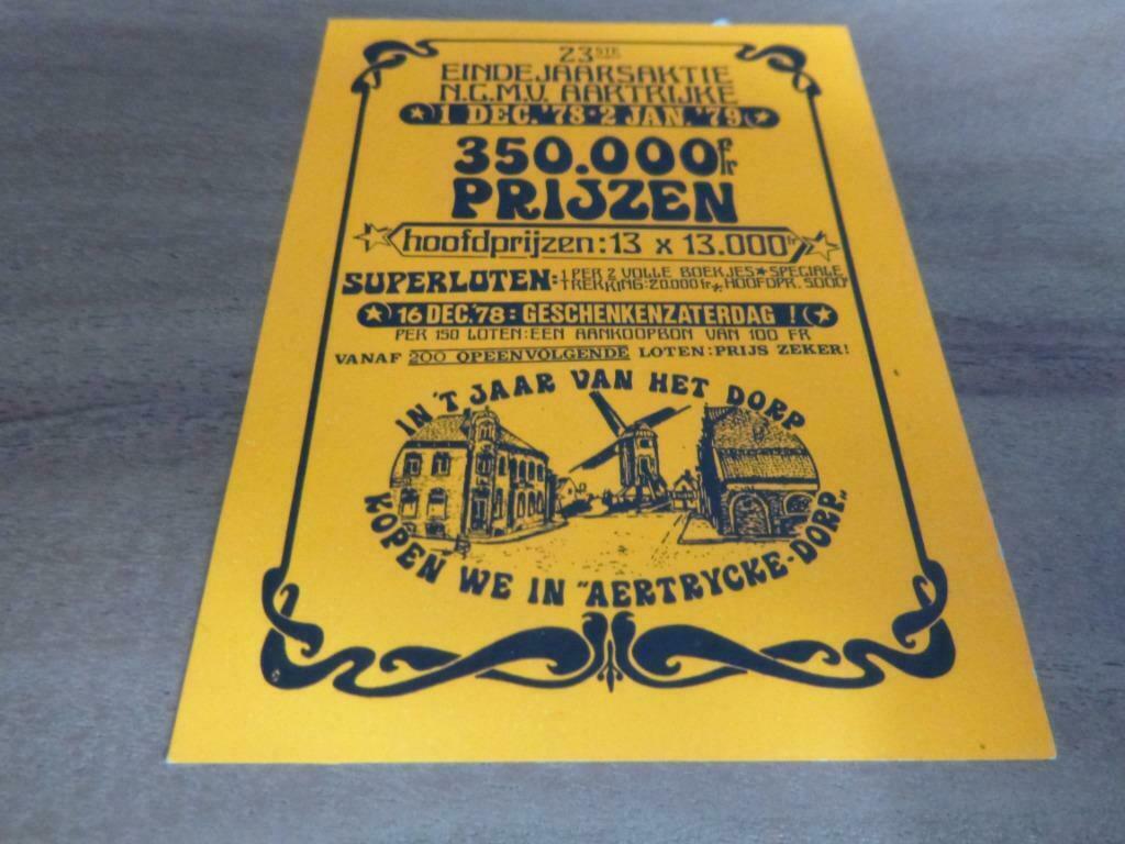 oude sticker aartrijke 1979 eindejaarsactie jaar van het dor, Verzamelen, Verzenden, Nieuw