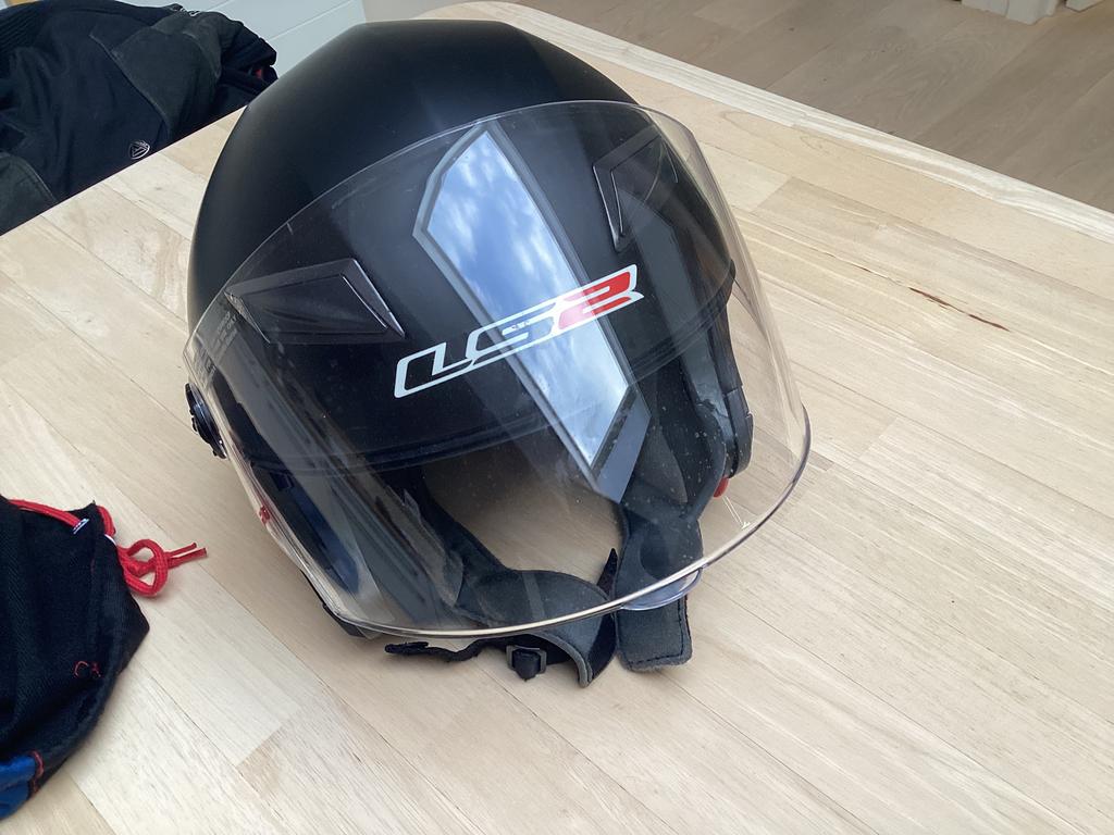 Motorhelm LS2 met radio/communicatie Freecom 1, Motoren, Ophalen, XL